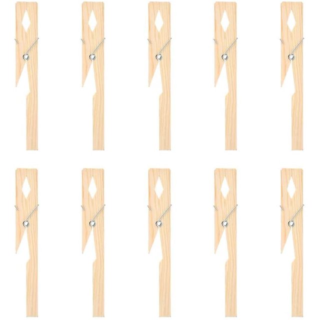 Clip de madera de 10 piezas, abrazadera de soporte de tubo de ensayo para equipo de laboratorio Ormromra GX-642