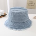 thumbnail image 1 of Sombrero de cubo de mezclilla JAMW para mujer y hombre tendencia de verano, 1 of 3