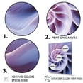 thumbnail image 3 of Designart "Infinite Lavender Seashell Spiral" Nautilus Floater Framed Wall Decor, 3 of 5