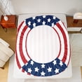 thumbnail image 5 of Homewish Red Blue Stripes Line Full Size Sheets for Kids, Cartoon Stars Print Bed Sheets, American Flag Sheet Sets, Microfiber Bedroom Decor, 4 Pieces, 5 of 7