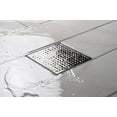 thumbnail image 5 of Oatey DSS2060R2 6 x 6 in. Stainless Steel Square Shower Drain with Square Pattern Drain Cover, 5 of 10