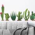thumbnail image 1 of Gwong Decoración hogareña 2 unids / set Pegatina de pared de cactus tropicales Papel de dibujo de la esquina de la esquina del pasillo Gwong 21059273, 1 of 7