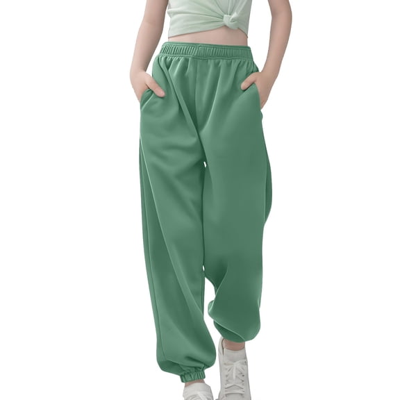 Sweatpants for Teen Girls Drawstring Pants Girls Solid Pants Youth Sweatpants Joggers for Girlss 3-4 Years Girls Fashion