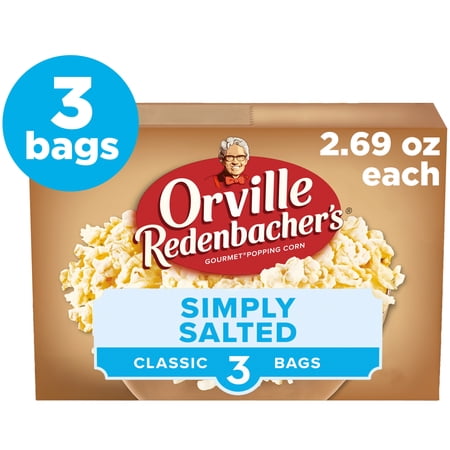 Orville Redenbacher’s Microwave Popcorn, Naturals Light Simply Salted Popcorn, 2.7 oz., 3-Count
