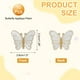 thumbnail image 2 of Parches de Mariposa Uxcell para Planchar, Parché Bordado para Reparación de Mochilas, Ropa, Zapatos, Blanco, 2 of 6