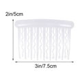 thumbnail image 2 of LULULION 12PCS Mini Hair Combs for Women Hair Adornment Daily Use Transparent ABS, 2 of 5