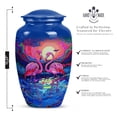 thumbnail image 2 of Vibrant Flamingo Fantasy Bird - Urn For Adult Male - Majestic Large Capacity Urn for Adult Male - Elegant and Secure Memorial - Tribute Keeper 10 Inch, 2 of 5