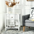 thumbnail image 4 of Costway Nightstand Side Table Chest Sofa Table End Table Accent Table White, 4 of 11