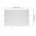 thumbnail image 2 of 3m X 2m Tent Gazebo Side Panel Outdoor Party Waterproof Oxford Cloth Accessories Rainproof  Cover Garden Shade Top Tent Surface, 2 of 8