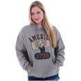 thumbnail image 4 of Popeye The Sailor Man America 1776 Unisex Plus Size Hoodie Brisco Brands 3X, 4 of 5