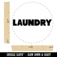 thumbnail image 2 of Laundry Bold Text Rubber Stamp for Scrapbooking Crafting Stamping - Medium 1 Inch, 2 of 7