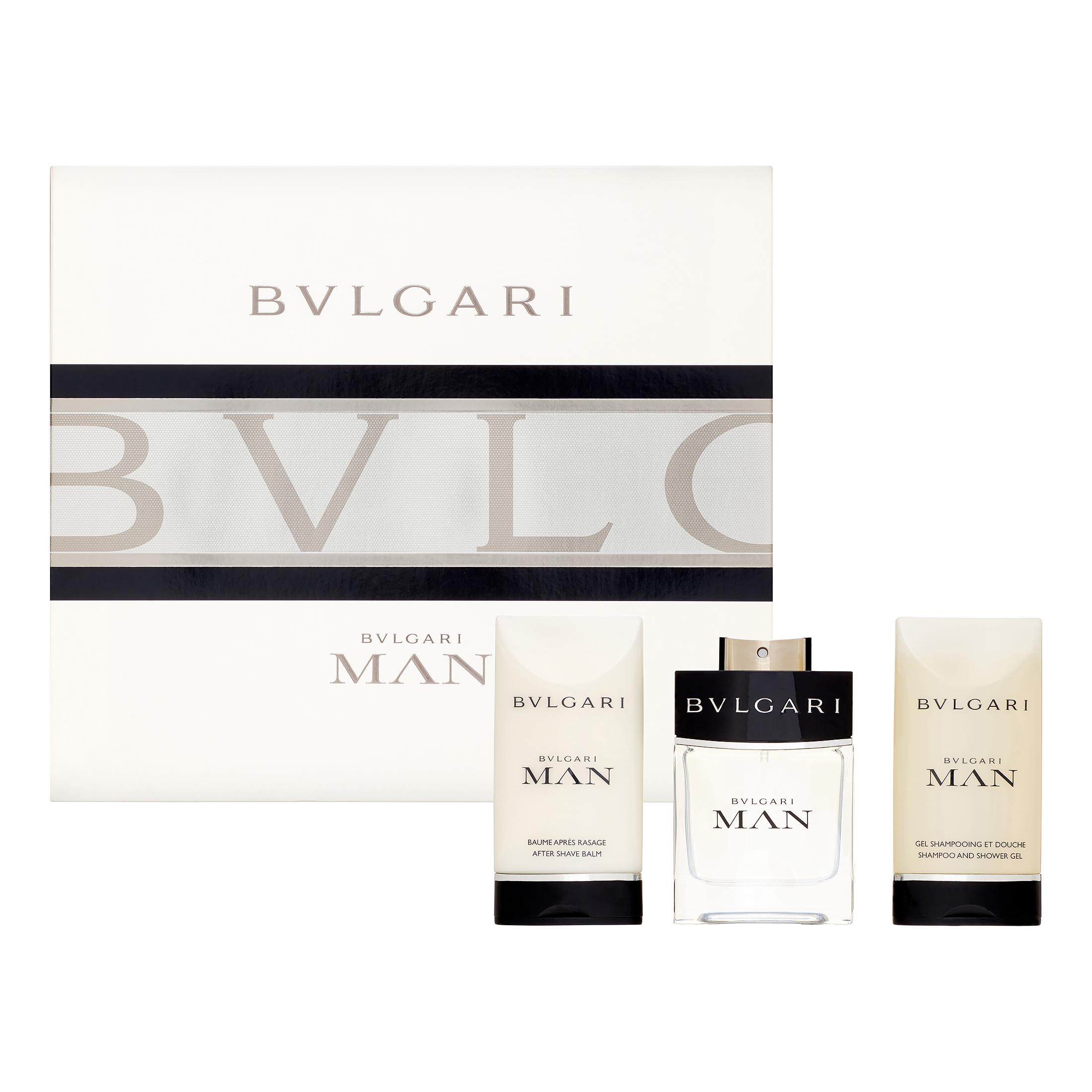 Bvlgari Man Cologne Gift Set for Men, 3 Pieces