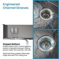 thumbnail image 3 of Acpouw Kitchen Sink 33"x19" Multifunctional undermount Flying Rain Waterfall S304 Stainless Steel Handmade Modern Single Bowl Kitchen Sink Black, 3 of 6