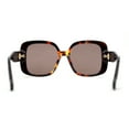 thumbnail image 2 of Classical Womens Oversize 1990s Oversized Butterfly Fashion Sunglasses Tortoise Solid Brown, 2 of 4
