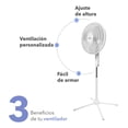 thumbnail image 4 of RCA Ventilador de Pedestal con 3 Velocidades y Función Oscilatoria RC-16B1, 4 of 9
