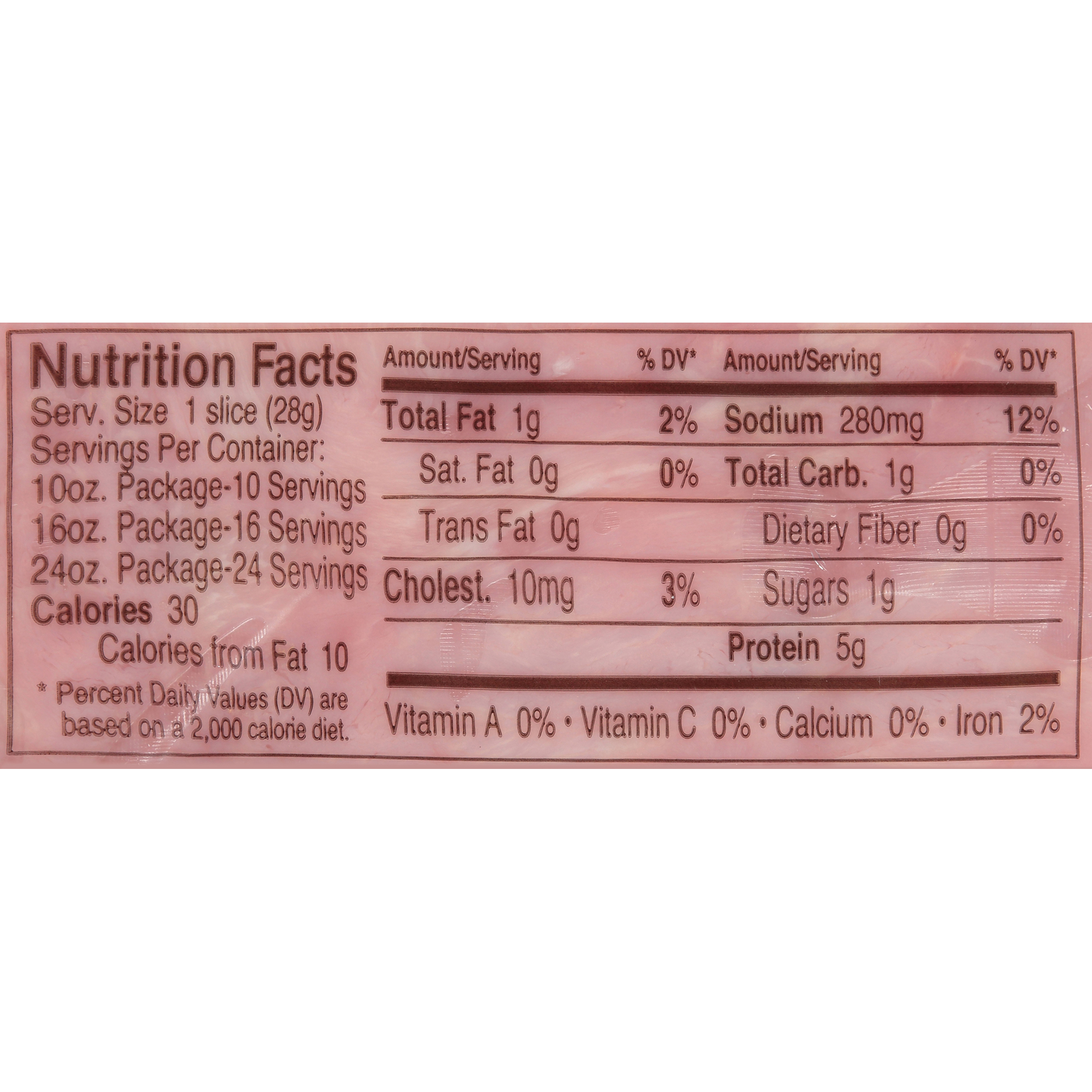 Smithfield Pre-Sliced Cooked Ham Lunch Meat, 24 oz - image 2 of 3