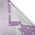 thumbnail image 3 of Ambesonne Mauve Kitchen Curtains, Old Lace Patterns Polka, 55"x45", Lavender Lilac, 3 of 3