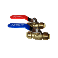 SharkBite 1/2” EvoPEX Ball Valve – Push-to-Connect For PEX Pipes, No Tools Needed
