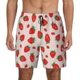 thumbnail image 2 of Goofa Strawberries Printed Men's Swim Trunks Board Shorts Quick Dry Mens Swimming Trunks with Compression Liner,Breathable Fit Hawaii Beach Shorts-X-Large, 2 of 9