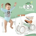 thumbnail image 4 of PrimeCook Shop Baby Balance Bike for 1-3 Year Old Boys Girls, 12-36 Month Toddler Balance Bike, 4 Wheels Baby Bike Toddler First Birthday Gifts, 4 of 18