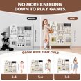 thumbnail image 4 of EDUBEBO Kids Kitchen playset, Wooden Play Kitchen, Height Adjustable, Comes with Various Kitchen Accessories, Ideal Role Play Toy Gift for Toddlers and Kids Ages 3-8 (White), 4 of 9