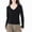 Black, variant on Enjoytime Winter Blouses for Women 2025 Solid Color V-Neck Long Sleeve Shirts Casual Loose Trendy Fall Tops Black L