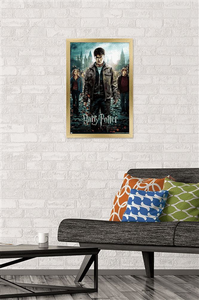 Harry Potter and the Deathly Hallows: Part 2 - One Sheet Wall Poster, 14.725" x 22.375", Framed
