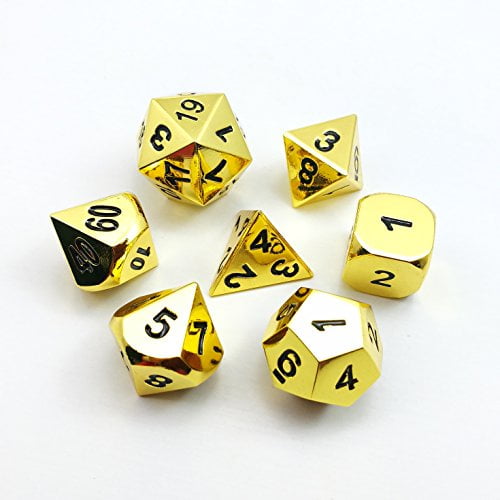 Bescon Deluxe Heavy Duty Brass Metal Dice Box for 7pcs Polyhedral RPG Dice Set 
