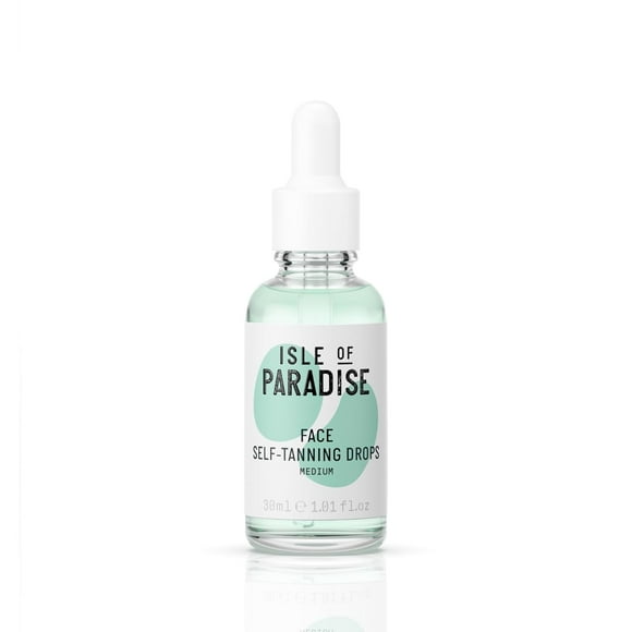 Isle of Paradise Self Tanning Drops, 1.01 fl oz, Skin Correcting Self Tanning Drops for Face