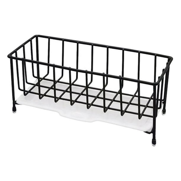 Soporte para esponja de fregadero de cocina Soporte para esponja de encimera Cesta de drenaje de acero inoxidable