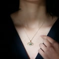 thumbnail image 4 of Rosec Jewels Infinity Heart Pendant with Emerald (AAA Quality, Chain included) - Ready to Gift Necklace for Valentines, 18K Yellow Gold, 4 of 8