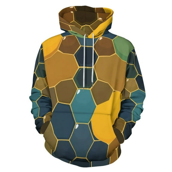 Abstract Honeycomb Pattern Men's Women New Sweatshirt Hoodie Men's Plus Size Sweatshirt Hooded Sweatshirt 3d Printed Street Men's Cloth