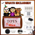 thumbnail image 3 of 5FT Height Halloween Inflatable LED Lighted Toy box with three dolls Halloween Blow Up Yard Decoration with Build-in LED Lights for Garden, Lawn, Yard, and Party, 3 of 6