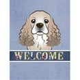 thumbnail image 1 of Carolines Treasures BB1402CHF Cocker Spaniel Welcome Flag Canvas House Size, 1 of 4