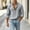 Gray, variant on LEKWK Casual Button Down Shirts for men Long Sleeve Cotton Linen Textured Beach Tops with Chest Pocket Regular Fit Lightweight Summer Vacation Holiday Daily Wear Dark Gray XXL