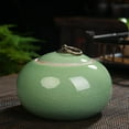 thumbnail image 6 of Luxshiny Ceramic Jars Vintage Chinese Style Storage Jars Ceramic Tea Canister Candy Jar Tea Jar Kitchen Canister Coffee Tea Sugar Container Light Green, 6 of 9
