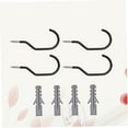 thumbnail image 6 of Soimiss Heavy Duty Bike Hanger Hooks Black Metal for Space Saving 4Sets, 6 of 8