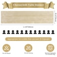 thumbnail image 2 of Camino de mesa AGIRL, paquete de 6 unidades, 9 m, color beige transparente rústico, 2 of 7