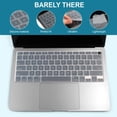 thumbnail image 6 of Insten 2 Pack Keyboard Cover Protector Compatible with 2020 Macbook Air 13", Ultra Thin Silicone Skin, Tactile Feeling, Anti-Dust, Clear, 6 of 10