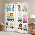 thumbnail image 2 of Castle Fairy Tiger Lion Elephant Curtains Pack of 2 (42x84 Each),Animal Curtains Blackout, 2 of 6