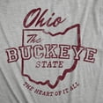 thumbnail image 2 of Mens Funny T Shirts Ohio The Buckeye State Sarcastic Graphic Novelty Tee For Men Graphic Tees, 2 of 9