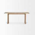 thumbnail image 3 of Mercana Grier 65" Light Brown Solid Wood w/ Cane Console Table, 3 of 6
