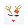 thumbnail image 5 of Robe Fille Rouge Blanc Tee Renne Cercle à Pois Fête de Noël 5 Ans, 5 of 5