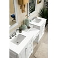 thumbnail image 5 of James Martin Vanities 82" Double Vanity Set, Bright White w/ 3 CM White Zeus Quartz Top, 5 of 7