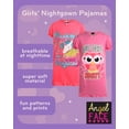 thumbnail image 3 of Angel Face Girls Nightgown - 2 Pack Soft Short Sleeve Graphic Sleep Dress & Girls Nightgowns (6-14), 3 of 7