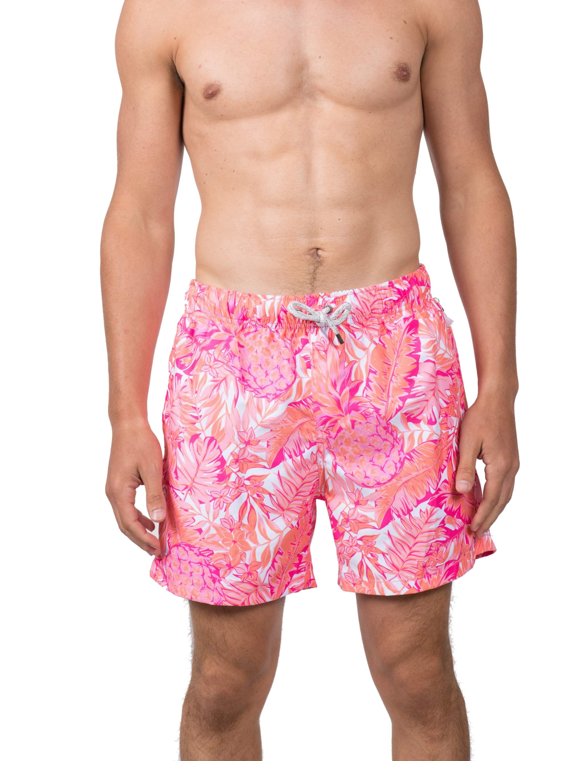 JERECY Mens Swim Trunks Educational World Map Quick Dry Board Shorts with Drawstring and Pockets