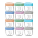 thumbnail image 1 of 12 Frascos De Vidrio 4 Oz Recipientes Para Papillas De Bebé Xtellar multicolor, 1 of 3