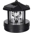 thumbnail image 1 of Faro solar mediano - Decoración para jardín, césped, patio, giratorio, exterior, impermeable, LED, color negro, 1 of 5