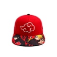 thumbnail image 3 of NARUTO Gorra snapback Akatsuki nube roja visera plana modelo Nube ajustable, 3 of 5