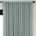 thumbnail image 3 of HPD Half Price Drapes Sea Thistle Extra Wide Faux Linen Room Darkening Curtains for Bedroom & Living Room Curtains (1 Panel), Door & Window Curtains 120 inches long, Rod Pocket Curtains, 100W X 120L, 3 of 11